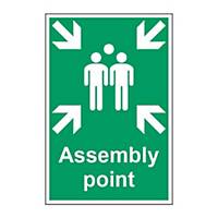 Assembly Point Sign 400 X 600mm Vinyl