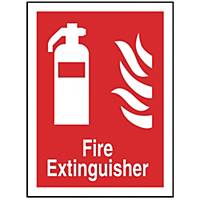 Fire Extinguisher Sign 150 X 200mm Vinyl