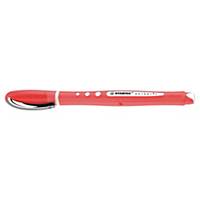 Stabilo® Worker Colorful roller pen, medium, metalen punt, vloeibare rode inkt