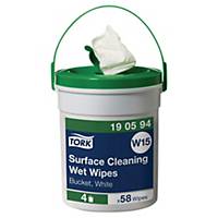 TORK WET WIPE SURFACE CLEANER TUB OF 25