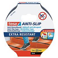 tesa® Anti-Slip 55587 Anti-Rutschband, 25mm x 5m, Schwarz