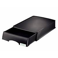 Leitz Plus 5210 letter tray with drawer black