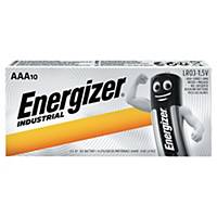 Energizer Batterie 636106, Micro, LR03/AAA, 1,5 Volt, Industrial, 10 Stück