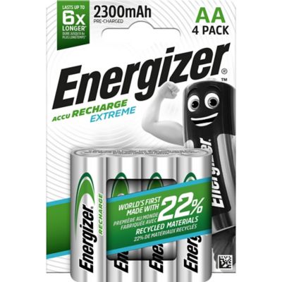 ENERGIZER RECHARGEABLE BATTERIES HR6/AA 2300MAH - PACK OF 4