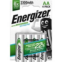 Energizer LR6/AA piles rechargeables Extreme 2300mAh - paquet de 4