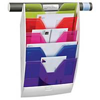 Cep Happy wall display rack 5 partitions assorted colours