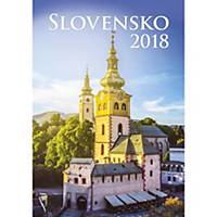 Slovensko - slovenské mesačné menné kalendárium, 14 listov, 31,5 x 45 cm