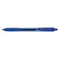 Lyreco intrekbare gel roller pen, medium, blauwe gel-inkt