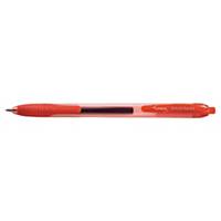 Lyreco intrekbare gel roller pen, medium, rode gel-inkt