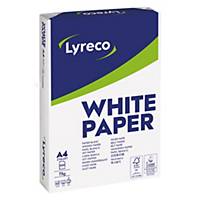 Lyreco Standard white A4 paper, 75 gsm, 161 CIE, per ream of 500 sheets