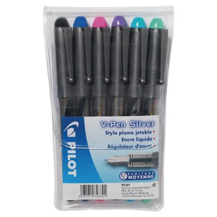Stylo plume V-Pen effaçable - Bleu