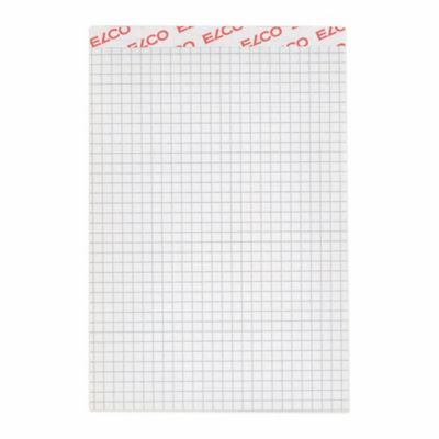 Blocco note Elco A6, 70 g/m2, 4 mm a quadretti, 100 fogli