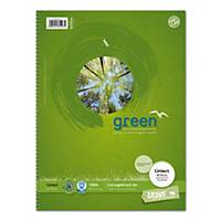 Ursus® Green Collegeblock, A4, 70 g/m², liniert 9 mm, 80 Blatt