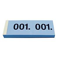 Garderobenblock Simplex 1-100, 100 Blatt, blau