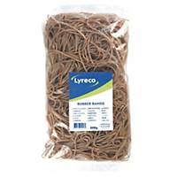 LYRECO RUBBER BANDS 2MM X 180MM 500G BOX