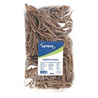 Lyreco rubber bands 150x5mm - box of 500g