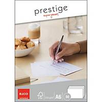 Cartes de correspondance Elco Prestige 73104.12, A6, 200 g/m2, blanc
