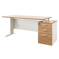 ACURA WSM1703-80 OFFICE TABLE CAPPUCCINO/WHITE