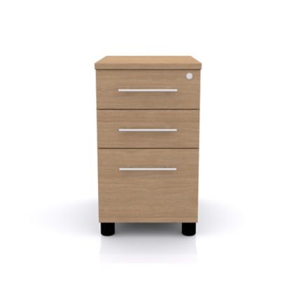 Cloud Base Pedestal 600mm Desk End Oak