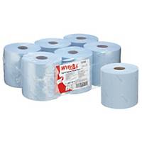 Blue Roll by WypAll® - 6 rolls x 800 1 Ply Blue Roll Wipers (7255)