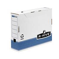 Archivschachtel Bankers Box System, B80xT315xH260 mm, blau/weiss, Pk. à 10 Stk.