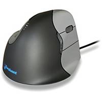 Evoluent4 vertical computer mouse optical ergonomic black/silver - wired