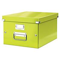 Boîte de rangement moyenne Leitz Click & Store pour format A4, verte, la boîte