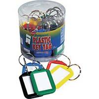 BENNON BN-10 Key Tags Assorted Colours - Pack of 25