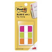 3M 포스트잇 플래그 인덱스탭 686SS-PGO 18mm 초록/주황/러블리 핑크