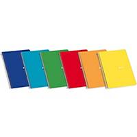 Cuaderno espiral 80 hojas folio cuadrícula 4 x 4mm PACSA colores surtidos