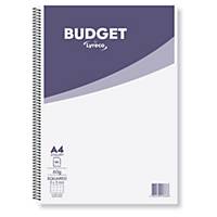 Cuaderno de espiral Lyreco Budget - folio - 80 hojas - 4 x 4 mm