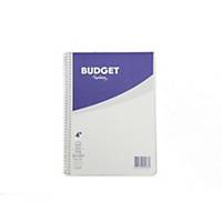 Caderno espiral Lyreco Budget - 4˚ - 80 folhas - 4 x 4 mm