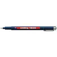 Penna fine Edding 1800 Profipen 0.1, punta 0,25 mm, verde