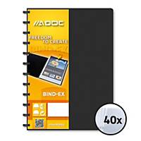 Sichtbuch Bind-Ex Adoc System 5842, A4, 40 Taschen, schwarz