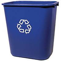 Contentor de reciclagem Rubbermaid - plástico - 39 L - azul