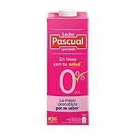 Leche Pascual  desnatada - 1 L - Pack de 6 briks
