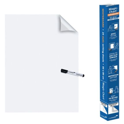 Magic Chart Plain White – 60x80cm – 25 sheets