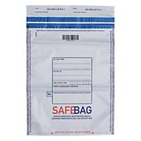 Koperta bezpieczna B4 BONG Safebag, 250x353 mm, szara, 100 sztuk