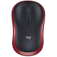 Bezdrôtová optická myš Logitech M185, červená