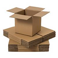 Single Wall Vari Depth Cardboard Box 152 X 152 X 152/102mm - Pack of 25