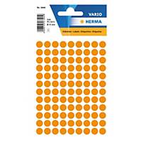 Etiquettes universelles Herma 1844, 8 mm orange fluo, emballage de 540 pièces