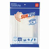 SUN ZIP ถุงซิปใส ขนาด 20X28 เซนติเมตร แพ็ค 10 ใบ