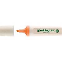 Marcatore luminoso Edding Ecoline 24, punta a cuneo, punta 2-5 mm, arancione