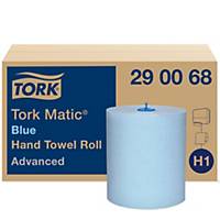 Asciugamani a rotolo Tork Matic Advanced H1 290068, 2 veli, blu, pacco da 6 pz