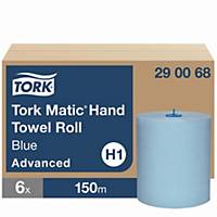 Tork 290068 Matic® Papierhandtuchrollen Blau H1, 2-lagig, 6 Rollen