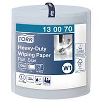 Tork Heavy-Duty chiffons de nettoy., 2 plis, bleu, L340m, rouleau 1000 feuilles
