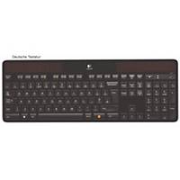 Logitech Tastatur K750 2227507, Solarbetrieb möglich, kabellos, schwarz