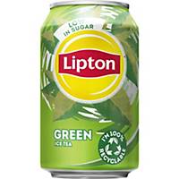 Soda Lipton Ice Tea Green, le paquet de 24 canettes de 33 cl
