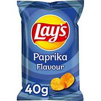 Lays chips paprika 40g - pack of 20