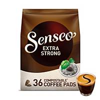 Senseo coffee pads, extra dark roast, 7 g, pack of 36